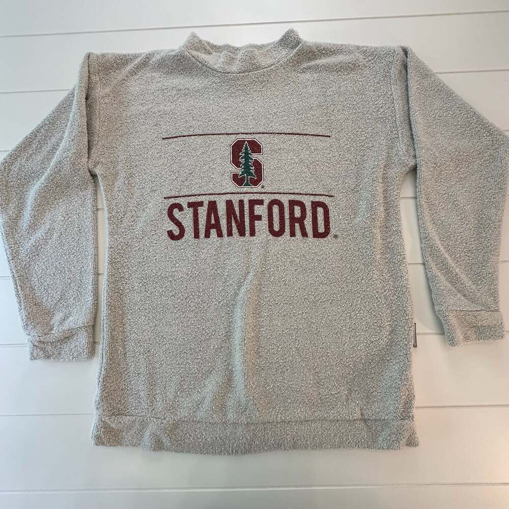 Woolly Threads Stanford University Terry Cloth Crewneck Pullover Sweatshirt